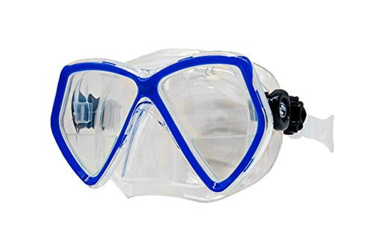 Test du masque de plongée Oracle+ Sherwood Scuba bleu acier bifocale