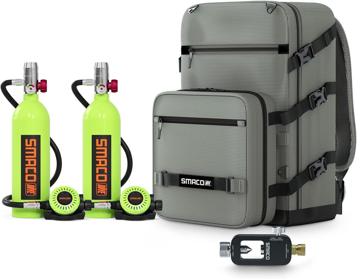 Test : smaco S400 mini bouteille de plongée rechargeable 1L