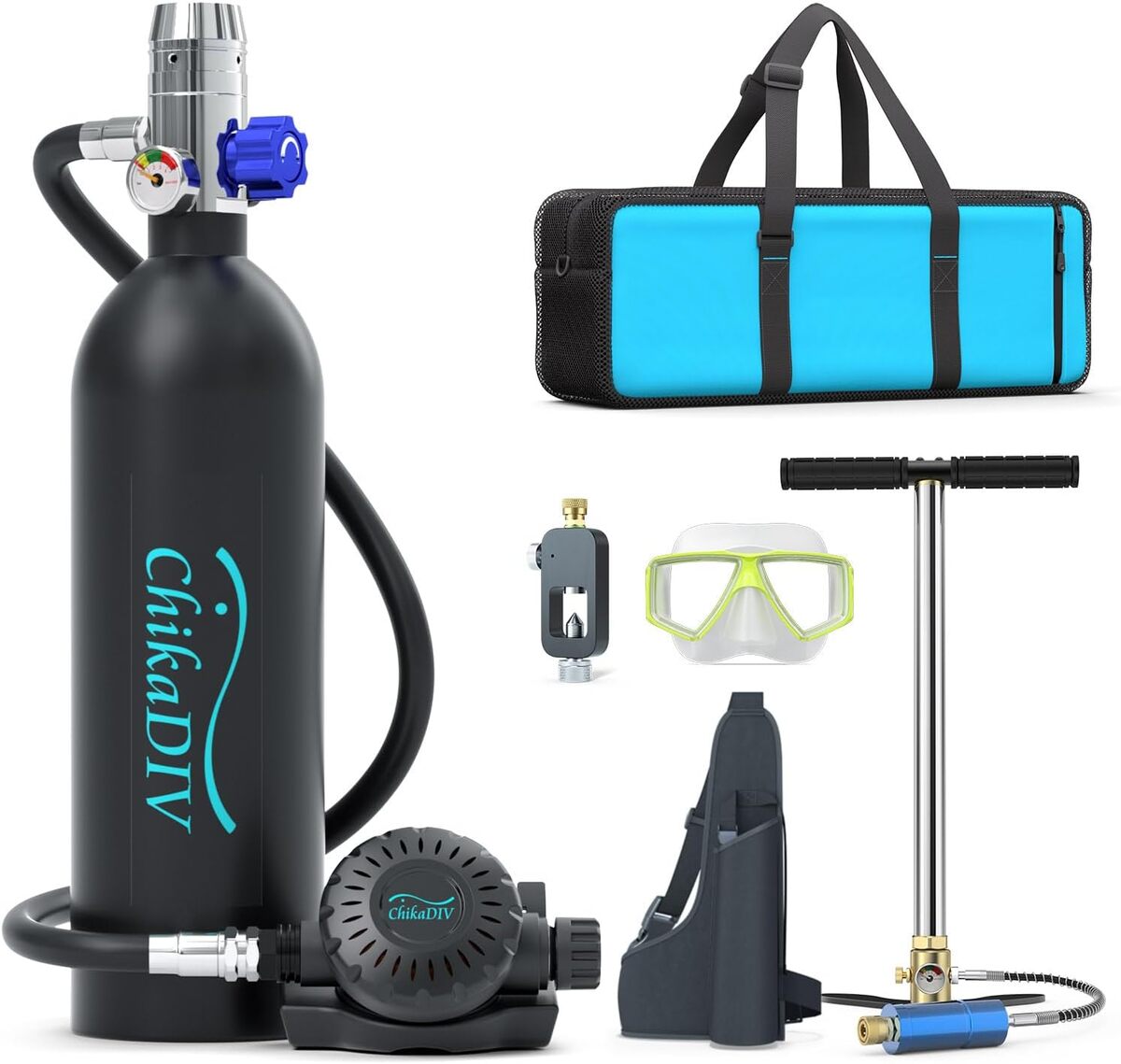 Test : bouteille de plongée Chikadiv 1L, 15-20 minutes de respiration sous-marine