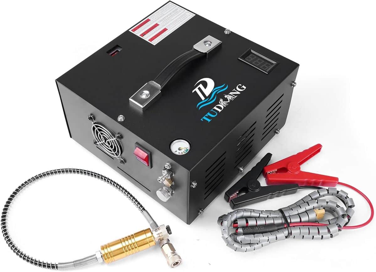 Test : compresseur d'air portable TUDIVING-4500Psi 30Mpa PCP