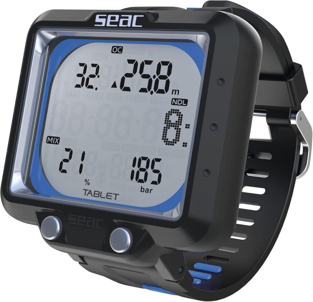 Test du SEAC Tablet : ordinateur de plongée Bluetooth avec écran large et gestion de 3 mélanges