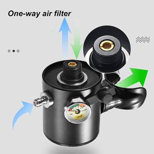 Équipement de Plongée sous Marine, 0.5l Mini Bouteille D'oxygène pour Bouteille de Plongée avec Une Capacité de 5 à 10 Minutes, Portable Plongée Réservoir Kit Mini Réservoir Plongée sous(#1)