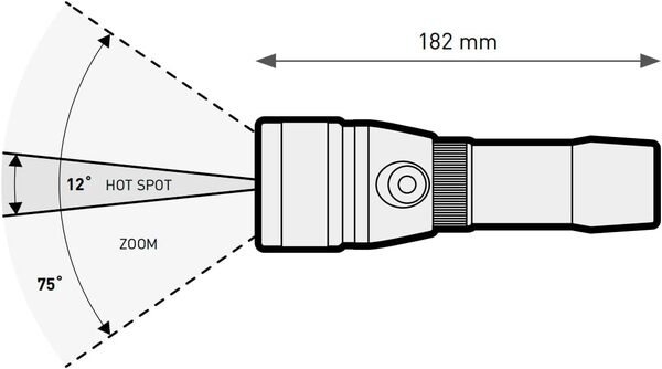 Mares EOS 5 Lrz, Torche Sous-Marine Rechargeable, 520 Lumen