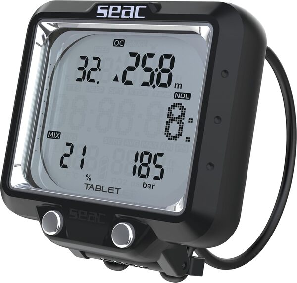 SEAC Tablet Ordinateur de Plongée avec Bluetooth Intégré, Gestion jusqu'à 3 Mélanges, Grand Écran, Connexion sans Fil avec Un Maximum de 3 Transmetteurs Mixte