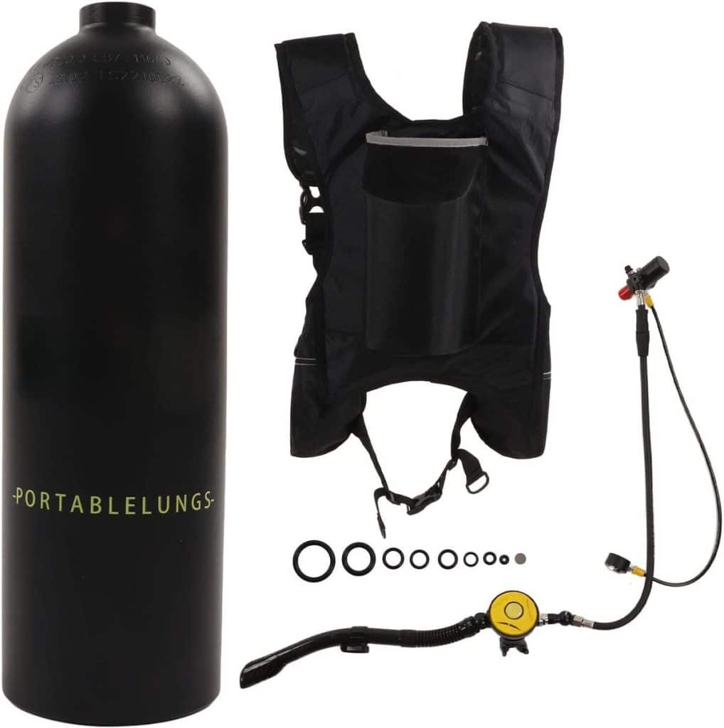 Test de la bouteille d'oxygène portable Alomejor 2L pour la plongée sous-marine