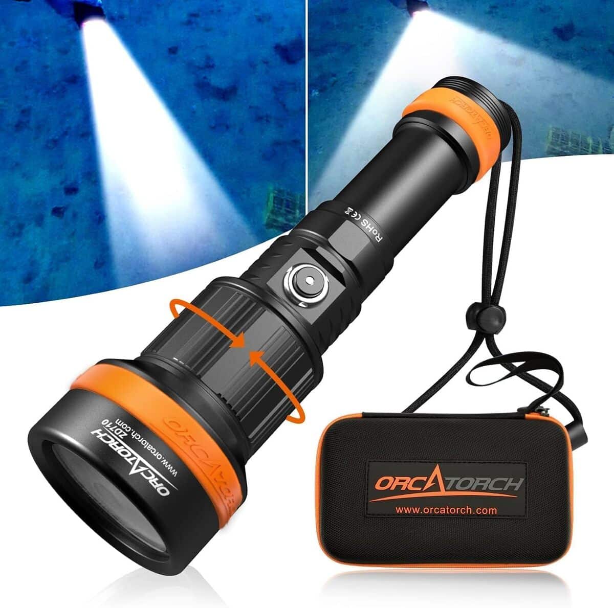 Test : lampe de plongée Orcatorch ZD710MK2, 1500 lumens
