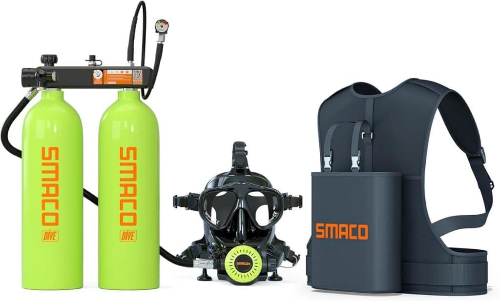 Test : mini bouteille de plongée rechargeable 2L sMACO S700 Max