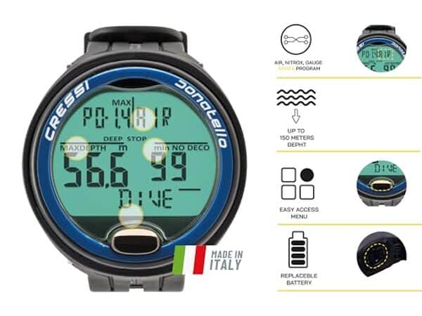 Découvrez notre analyse détaillée du Cressi Donatello, ordinateur de plongée qui allie fonctionnalité et fiabilité. Quels sont ses atouts et limites  ? Plongez dans notre test.