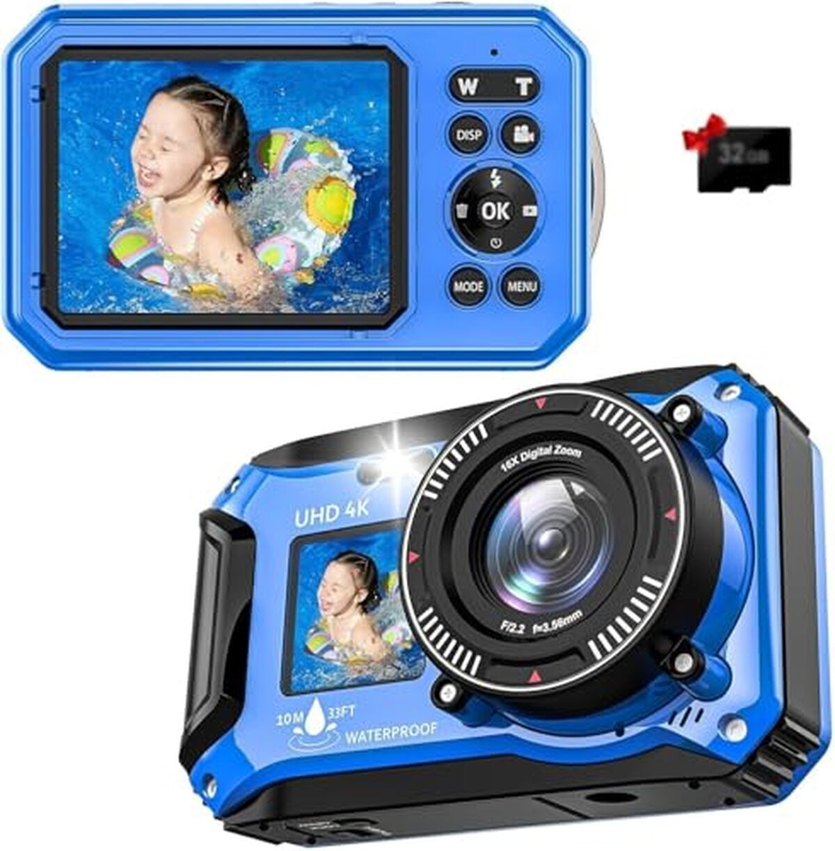 Test : caméra sous-marine étanche 4K 56 MP