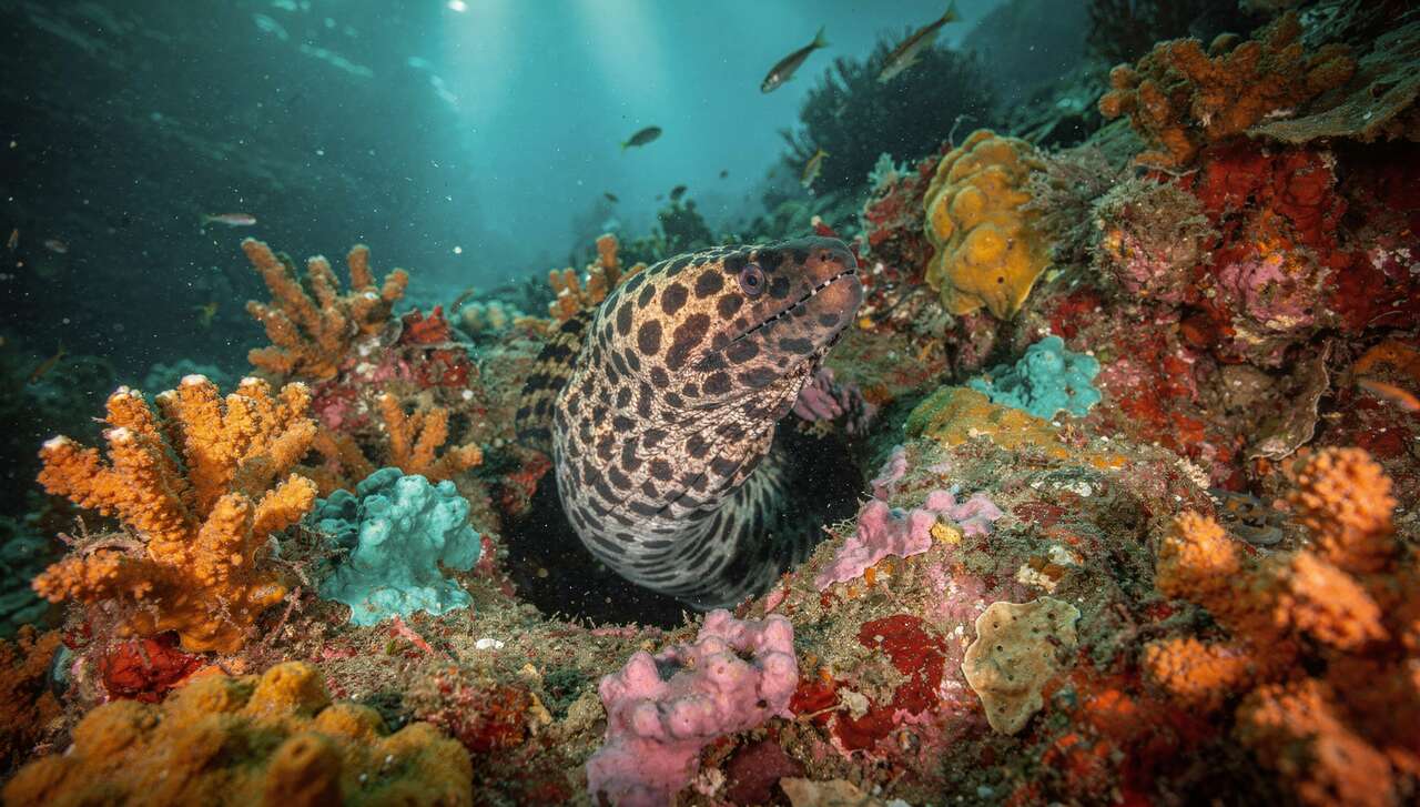 Plongées à Oman : paradis des murènes léopards