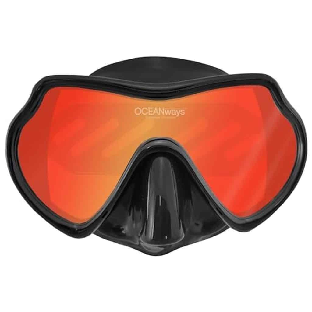 Test du masque SeaDive Oceanways SuperView-HD en silicone noir