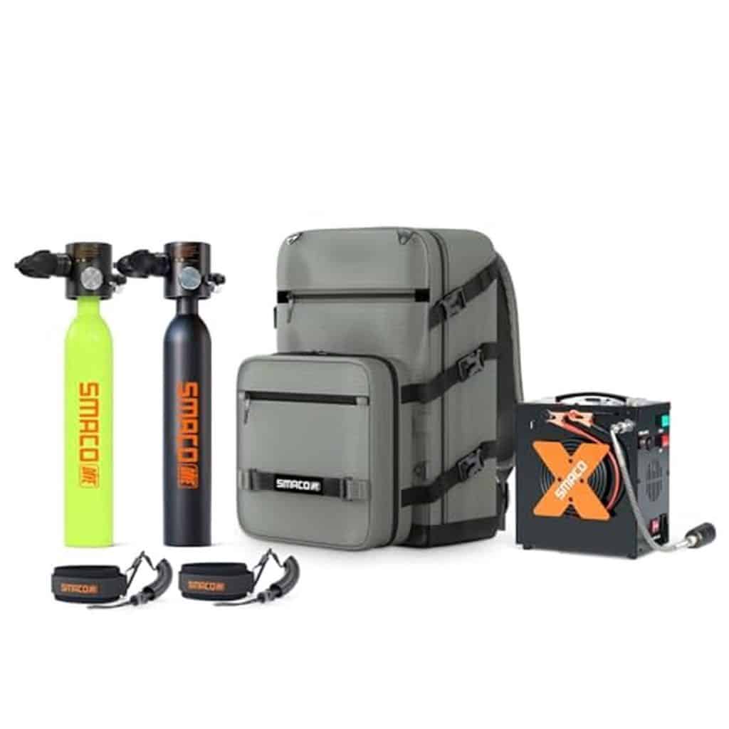 Test de la mini bouteille de plongée SMACO S300 Plus 0, 5L