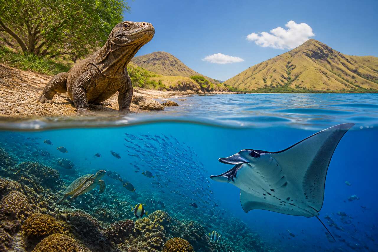 Croisière plongée à Komodo : varans, pélagiques et macrofaune
