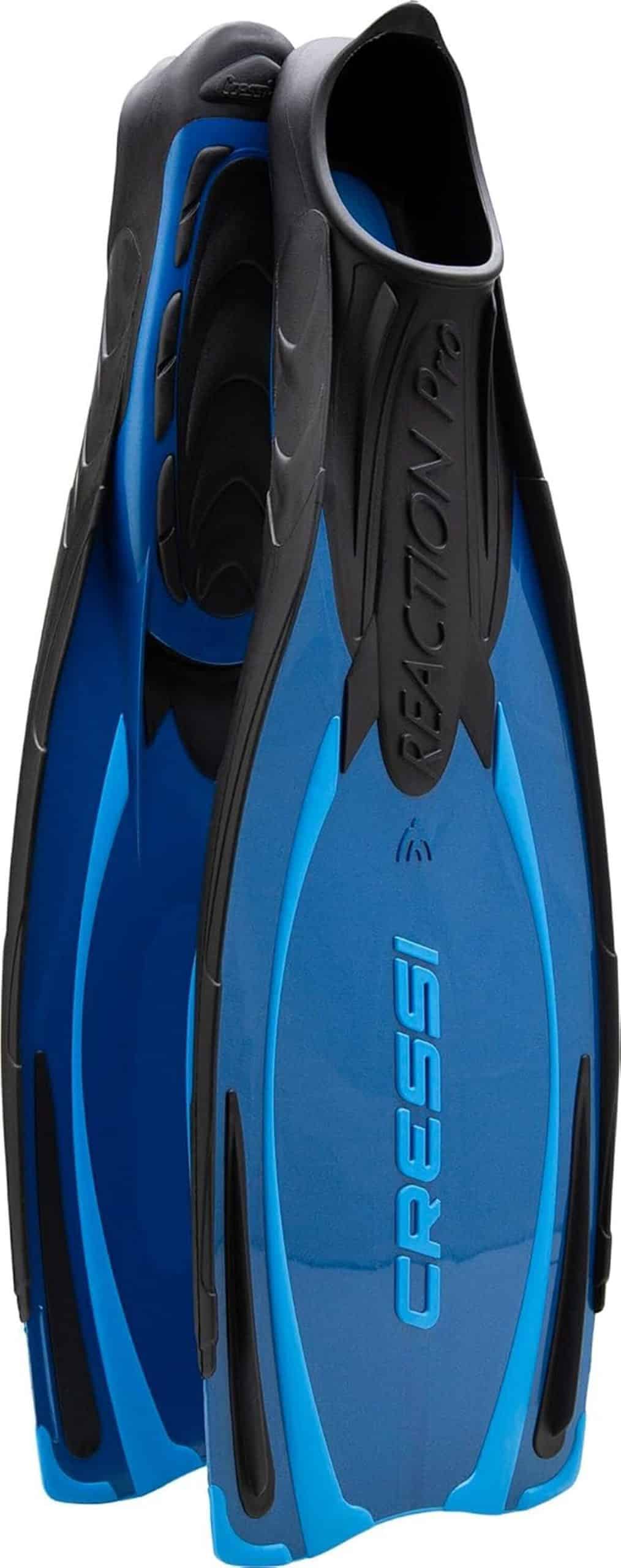 Test des palmes Cressi reaction pro bleu (EU 40/41)