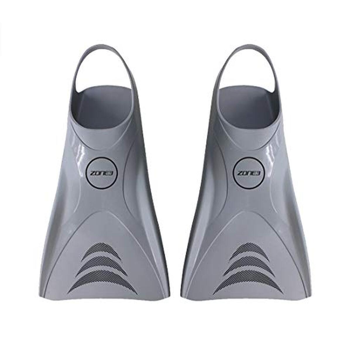 Test : palmes d'entraînement ZONE3 V-flex ergo silver, taille S