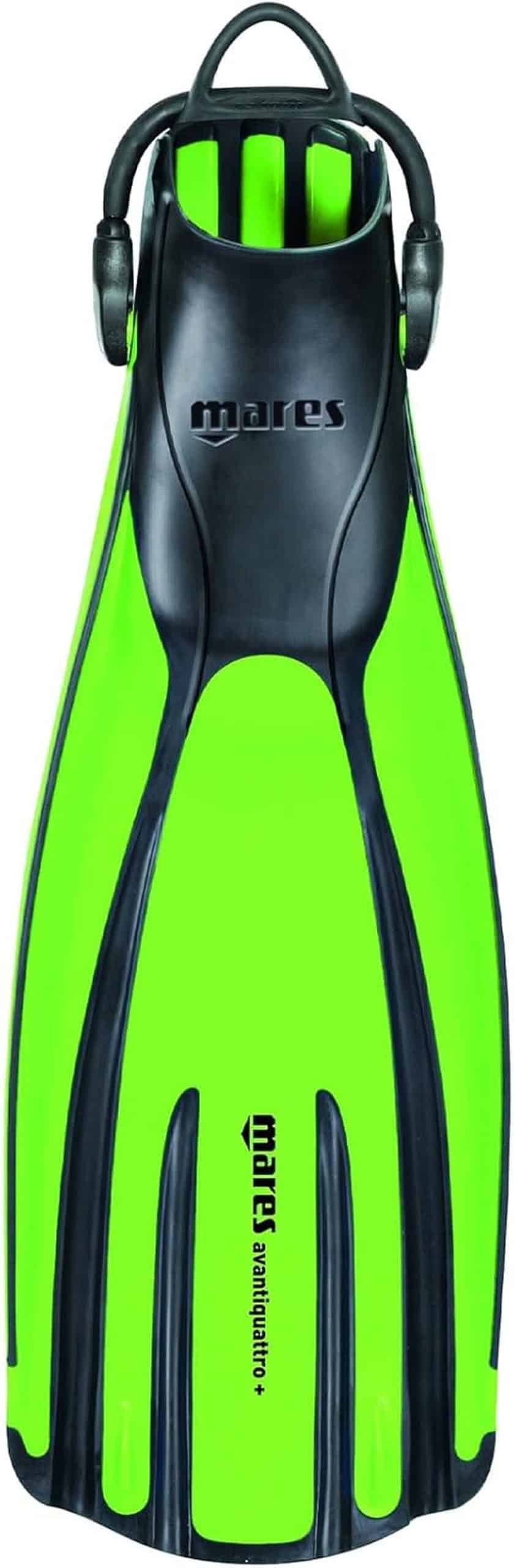 Test des palmes Mares Plana avanti quattro+ vert R