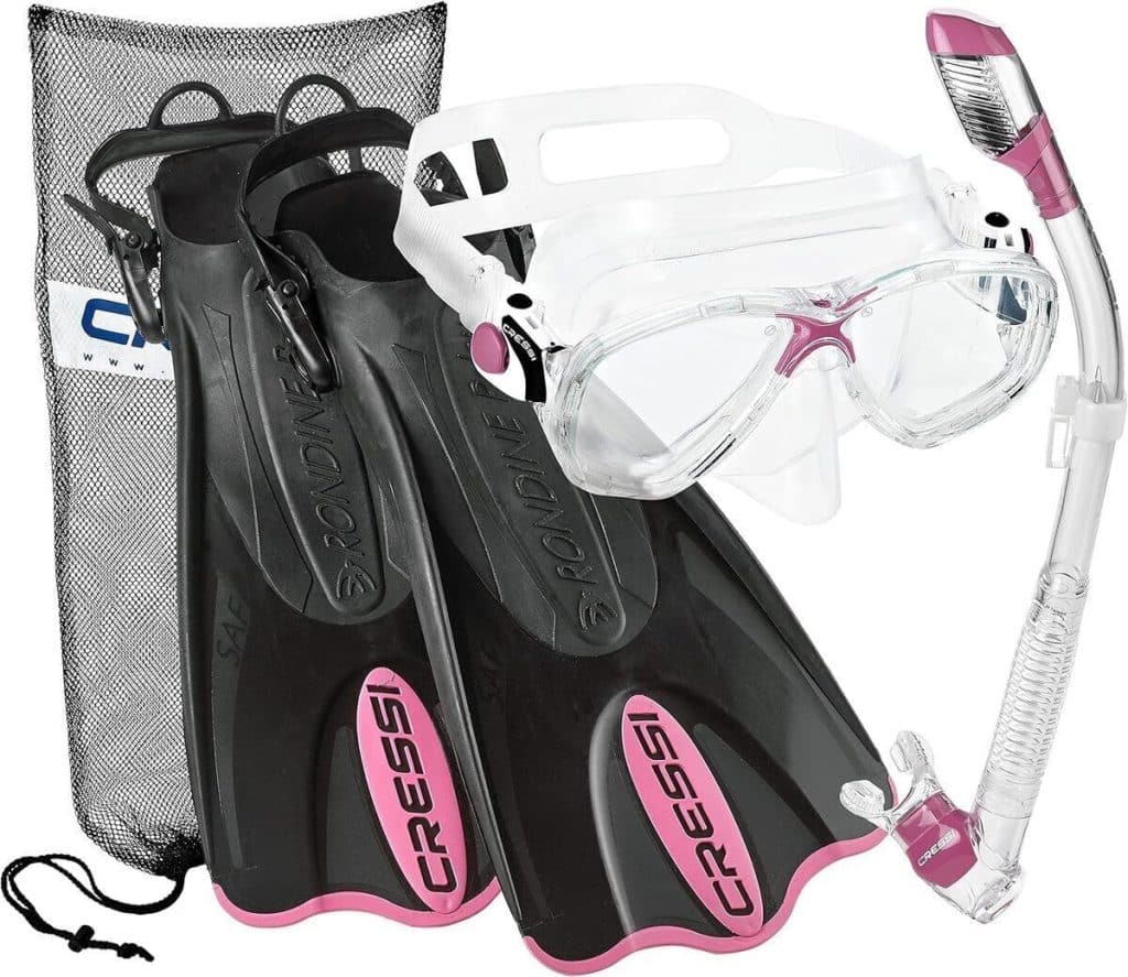 Test : ensemble de snorkeling Cressi Palau avec palmes ajustables et masque
