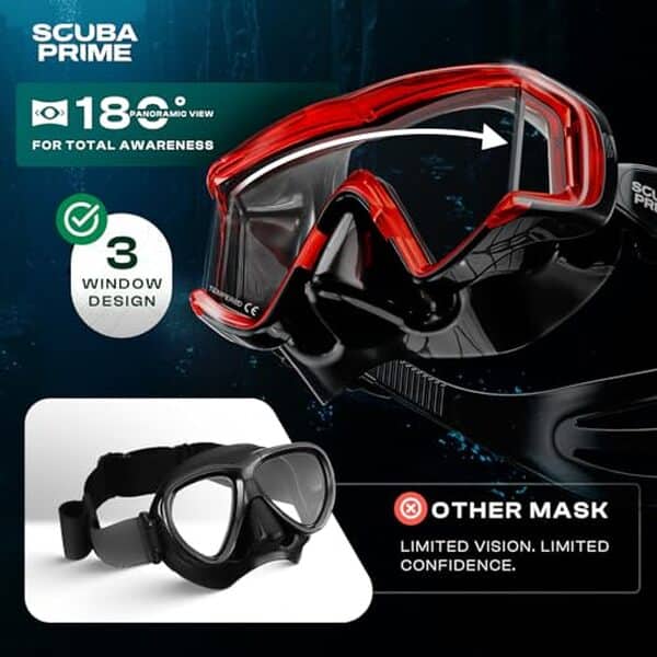 Découvrez notre test détaillé du masque Scuba Prime Pano avec vision panoramique 180° anti-buée. Avis complet et conseils pour bien choisir votre équipement de plongée.