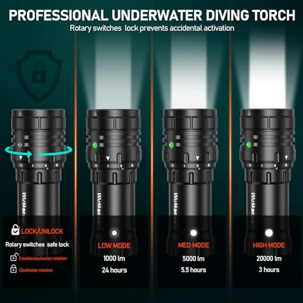 Découvrez notre test complet de la lampe de plongée Wurkkos DL46, une torche ultra-puissante de 20 000 lm idéale pour la plongée professionnelle et les explorations sous-marines.