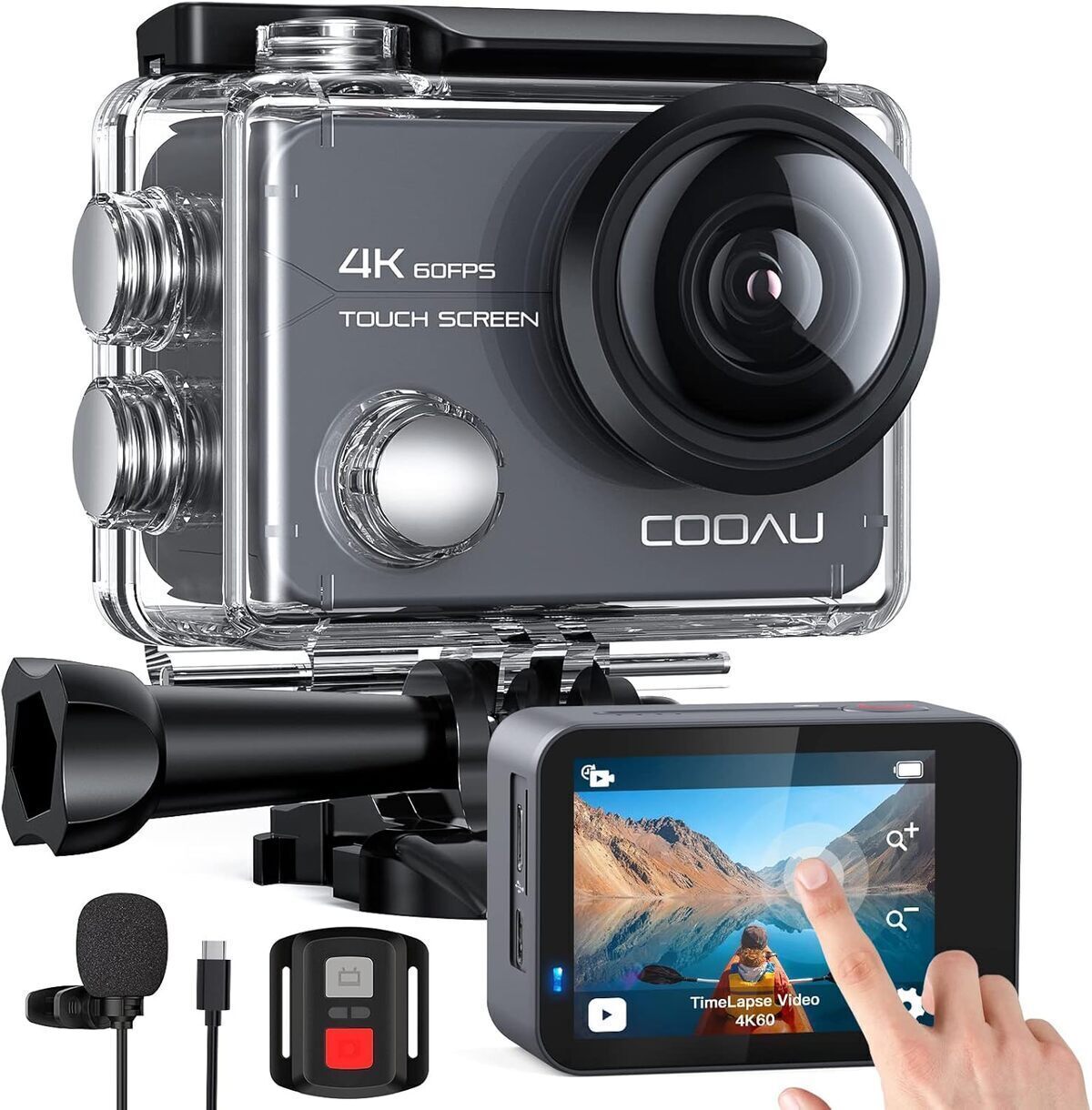 Test : caméra d'action COOAU Native 4K étanche 40m