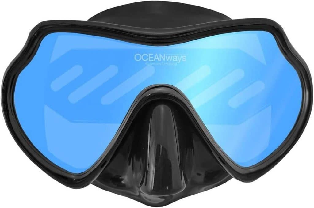 Test du masque de plongée Oceanways Superview-SL TrueColor anti-buée (OM836BKSFF)