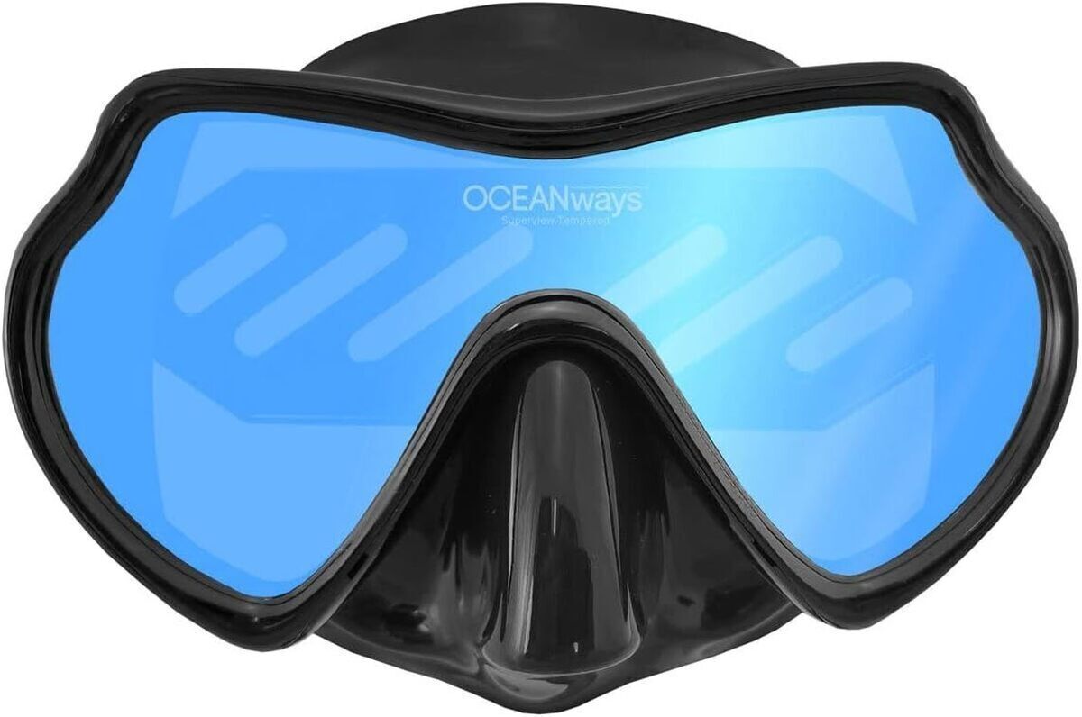 Test du masque de plongée Oceanways Superview-SL TrueColor anti-buée (OM836BKSFF)