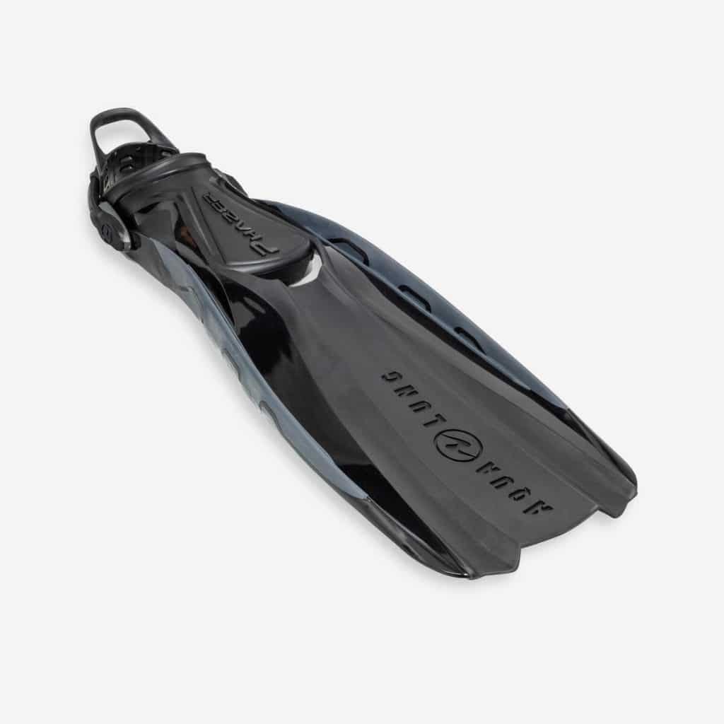 Test des palmes de plongée réglables Decathlon aqualung phazer noir
