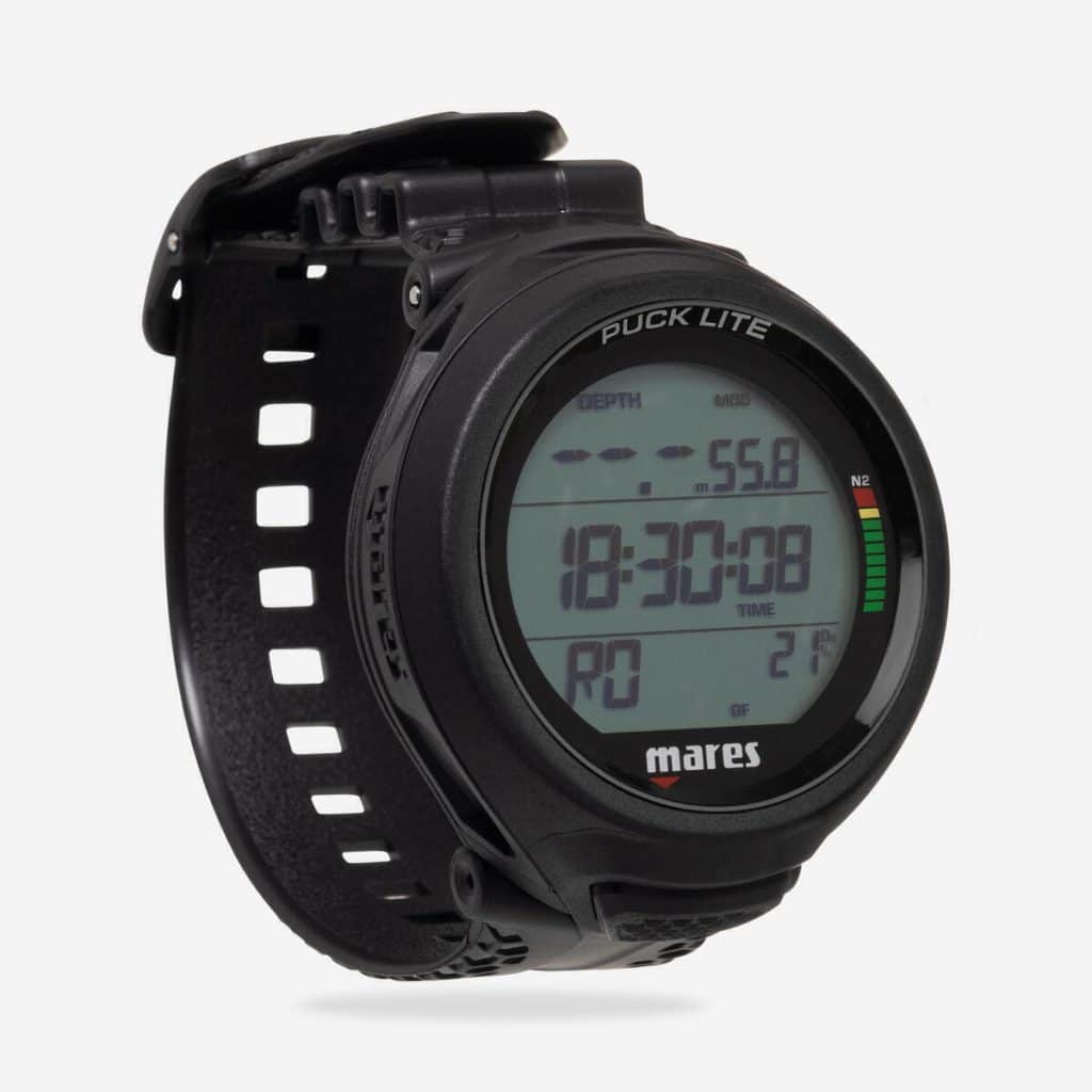 Test : ordinateur de plongée Mares Puck Lite noir chez Decathlon